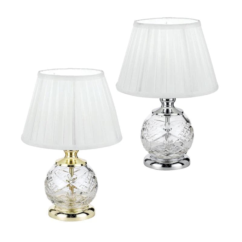 Telbix Lighting Table Lamps Vivian Table Lamp in Chrome or Gold Lights-For-You