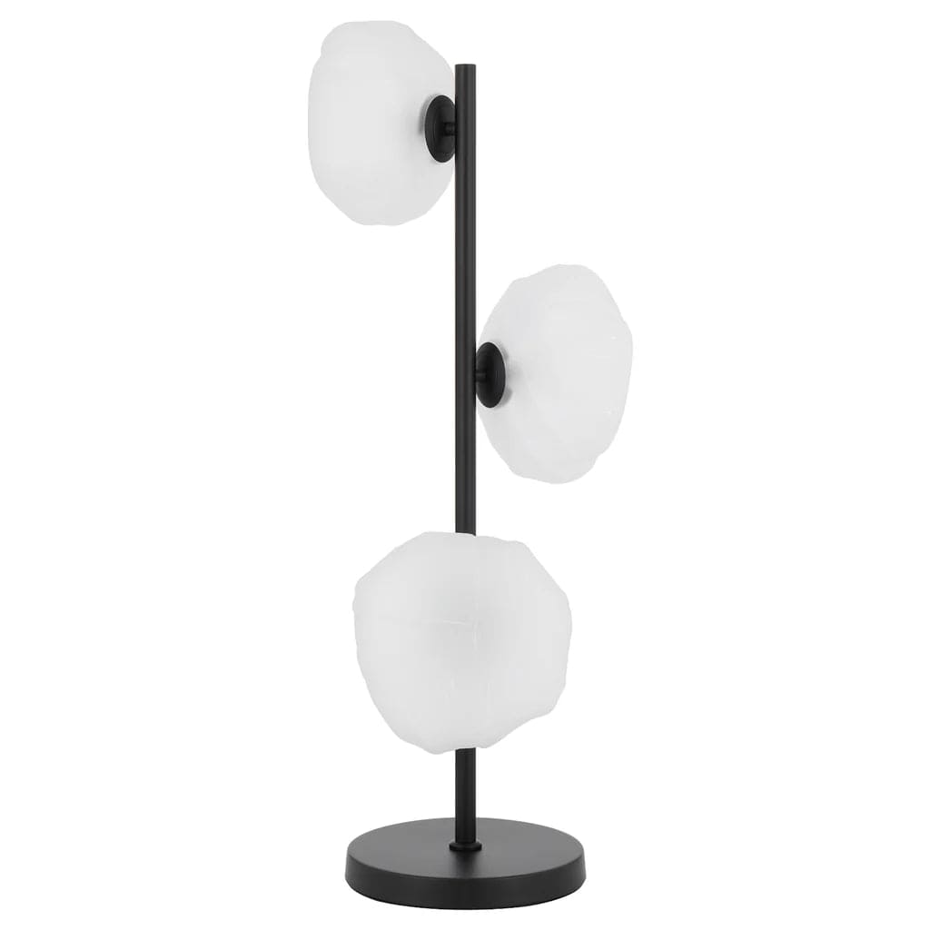 Telbix Lighting Table Lamps Zecca Table Lamp Black & Frost ZECCA TL3-BKFR Telbix Lighting Lights-For-You ZECCA TL3-BKFR