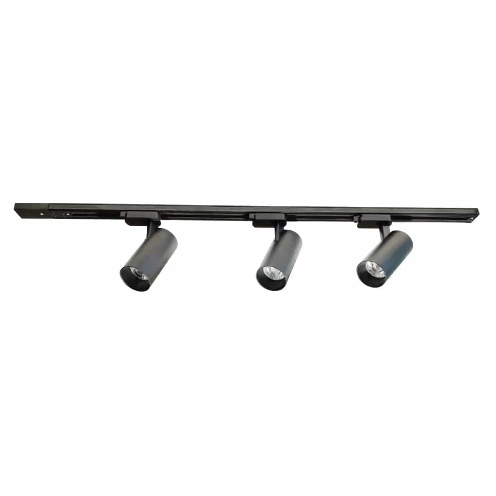 Telbix Lighting Track Lighting LOGIK TRACK LIGHT 12W Lights-For-You LOGIK TS55.3-BK
