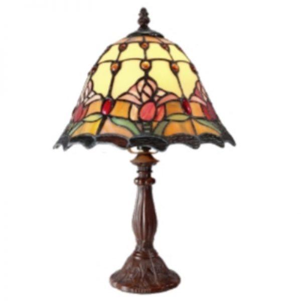 Tiffany Table Lamps Bronze Red Tulip Tiffany Bell Table Lamp 240V with beautiful design TBL2423BZC6