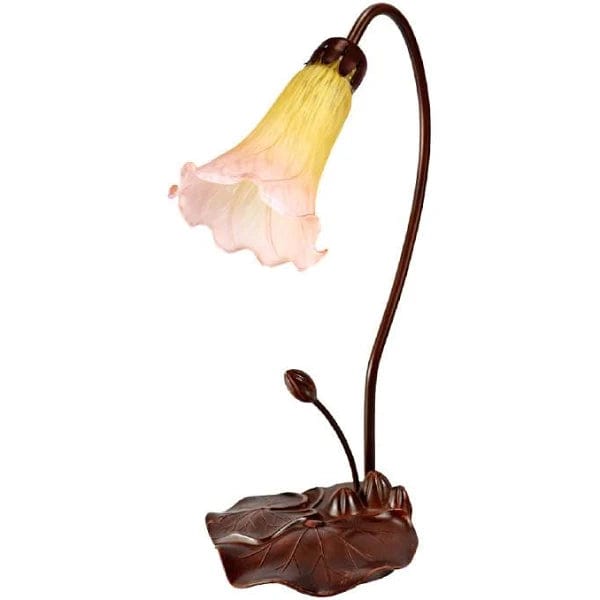 Tiffany Table Lamps Bronze/Sunshine Blush Single Lily Lamp Sunshine Brush Colour TLA1-001/SU TLA1-001/SU