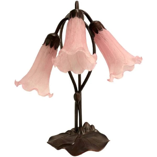 Tiffany Table Lamps Bronze/Pink Triple Lily Lamp Pink TLA1-006/PK TLA1-006/PK
