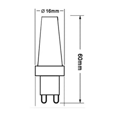 Vencha Lighting Lighting 3w LED G9 Globe Warm White Lights-For-You
