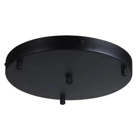 Vencha Lighting Lighting Accessories - 3 Light Round Plate in Black (ø300mm) Lights-For-You 5519010