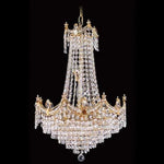 Vencha Lighting Lighting Asfour Crystal 10Lt Chandelier in Chrome or Gold Lights-For-You K-702-16-CH