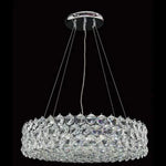 Vencha Lighting Lighting Asfour Crystal 12Lt Chandelier in Chrome Lights-For-You S-1041-24-CH