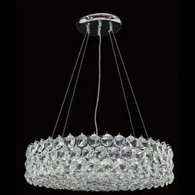 Vencha Lighting Lighting Asfour Crystal 12Lt Chandelier in Chrome Lights-For-You S-1041-24-CH