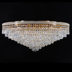 Vencha Lighting Lighting Asfour Crystal 12Lt Close to Ceiling (CTC) Light in Chrome or Gold Lights-For-You C-8080-29-GD