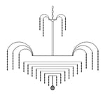 Vencha Lighting Lighting Asfour Crystal 13Lt Chandelier in Chrome or Gold Lights-For-You K-4718-26-14-CH