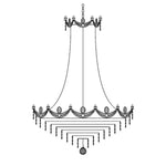 Vencha Lighting Lighting Asfour Crystal 15Lt Chandelier in Chrome or Gold Lights-For-You