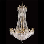 Vencha Lighting Lighting Asfour Crystal 15Lt Chandelier in Chrome or Gold Lights-For-You K-702-24-CH