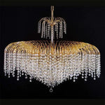 Vencha Lighting Lighting Asfour Crystal 21-Light Chandelier in Chrome or Gold Lights-For-You K-4718-36-14-GD
