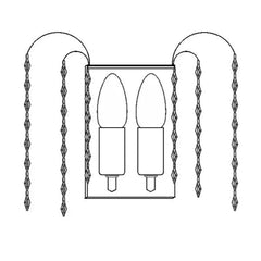 Vencha Lighting Lighting Asfour Crystal 2Lt Wall Light in Chrome or Gold Lights-For-You W-4718-2L-14-GD