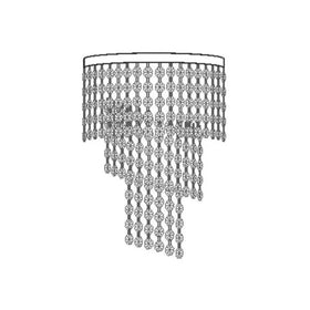 Vencha Lighting Lighting Asfour Crystal 2Lt Wall Light in Chrome or Gold Lights-For-You W-701-2L-14-CH
