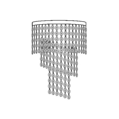 Vencha Lighting Lighting Asfour Crystal 2Lt Wall Light in Chrome or Gold Lights-For-You W-701-2L-14-CH