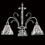 Vencha Lighting Lighting Asfour Crystal 3Lt Chandelier in Chrome or Gold Lights-For-You K-031-20-3L-CH