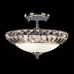 Vencha Lighting Lighting Asfour Crystal 3Lt Close to Ceiling (CTC) Light in Chrome or Gold Lights-For-You C-938-14-3L-CH