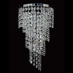 Vencha Lighting Lighting Asfour Crystal 3Lt Wall Light in Chrome or Gold Lights-For-You W-701-3L-14-CH