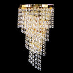 Vencha Lighting Lighting Asfour Crystal 3Lt Wall Light in Chrome or Gold Lights-For-You W-701-3L-14-GD