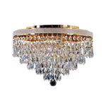 Vencha Lighting Lighting Asfour Crystal 4Lt Close to Ceiling (CTC) Light in Gold Lights-For-You C-8080-13-GD