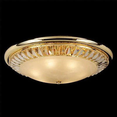 Vencha Lighting Lighting Asfour Crystal 6Lt Ceiling Light in Chrome or Gold Lights-For-You C-937-20-6L-GD