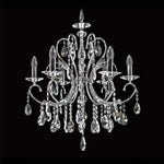 Vencha Lighting Lighting Asfour Crystal 6Lt Chandelier in Chrome or Gold Lights-For-You K-2013-24-6L-CH