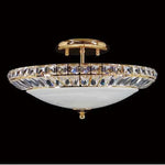 Vencha Lighting Lighting Asfour Crystal 6Lt Close to Ceiling (CTC) Light in Chrome or Gold Lights-For-You C-938-18-6L-GD