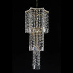 Vencha Lighting Lighting Asfour Crystal 7Lt Chandelier in Chrome or Gold Lights-For-You K-8081-14-GD