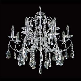 Vencha Lighting Lighting Asfour Crystal 8+4L Chandelier in Chrome or Gold Lights-For-You K-2013-30-8-4L-CH