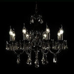 Vencha Lighting Lighting Asfour Crystal 8Lt Chandelier in Chrome, Gold or Black Lights-For-You K-5521-26-8L-911-BK
