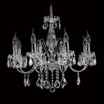 Vencha Lighting Lighting Asfour Crystal 8Lt Chandelier in Chrome, Gold or Black Lights-For-You K-5521-26-8L-911-CH