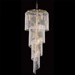 Vencha Lighting Lighting Asfour Crystal 8Lt Chandelier in Chrome or Gold Lights-For-You K-701-16-CH