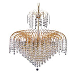 Vencha Lighting Lighting Asfour Crystal 9Lt Chandelier in Gold Lights-For-You K-4718-22-14-GD