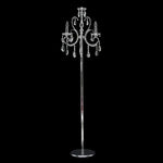 Vencha Lighting Lighting Asfour Crystal Floor Lamp 3Lt in Gold or Chrome Lights-For-You ST-2013-3L-GD