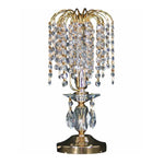 Vencha Lighting Lighting Asfour Crystal Table Lamp in Chrome or Gold Lights-For-You T-8004-1L-GD