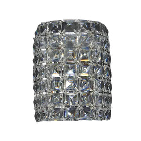 Vencha Lighting Lighting Asfour Crystal Wall Light in Chrome Lights-For-You W-22-1L-CH