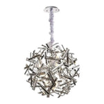 Vencha Lighting Lighting Brazza Pendant Light 12Lt, 24Lt, 30Lt in Black/Chrome or Gold Lights-For-You 5510265-BKCH