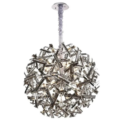 Vencha Lighting Lighting Brazza Pendant Light 12Lt, 24Lt, 30Lt in Black/Chrome or Gold Lights-For-You 5510270-BKCH