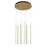 Vencha Lighting Lighting Centric Drop LED Pendant Light CCT 8Lt 72w Black, Gold Lights-For-You 5510241