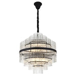 Vencha Lighting Lighting Chloe Glass Pendant Light 13Lt in Black, Gold Lights-For-You 5510250