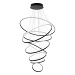 Vencha Lighting Lighting Crown 8 Ring Pendant Light 3000k/5000k in Black, Chrome or Gold Lights-For-You 5510128-BK-3K
