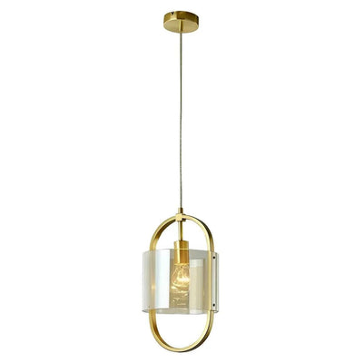 Vencha Lighting Lighting Dynamic Pendant Light in Black/Smoke or Gold/Cognac Lights-For-You 5510162-GD