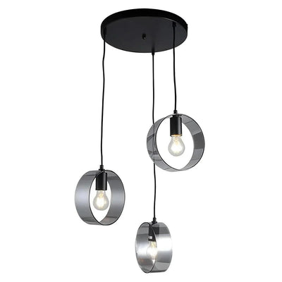 Vencha Lighting Lighting Galaxy Pendant Light 3Lt in Gold or Black Lights-For-You 5510143-BLK