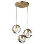 Vencha Lighting Lighting Galaxy Pendant Light 3Lt in Gold or Black Lights-For-You 5510143-GD