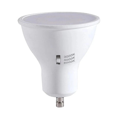 GU10 dimmable Tri-Colour LED globe with frosted di