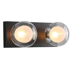Vencha Lighting Lighting Hilton Hollywood Indoor Wall Light 2Lt in Black or Gold Lights-For-You 5516032-BK