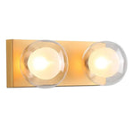 Vencha Lighting Lighting Hilton Hollywood Indoor Wall Light 2Lt in Black or Gold Lights-For-You 5516032-GD