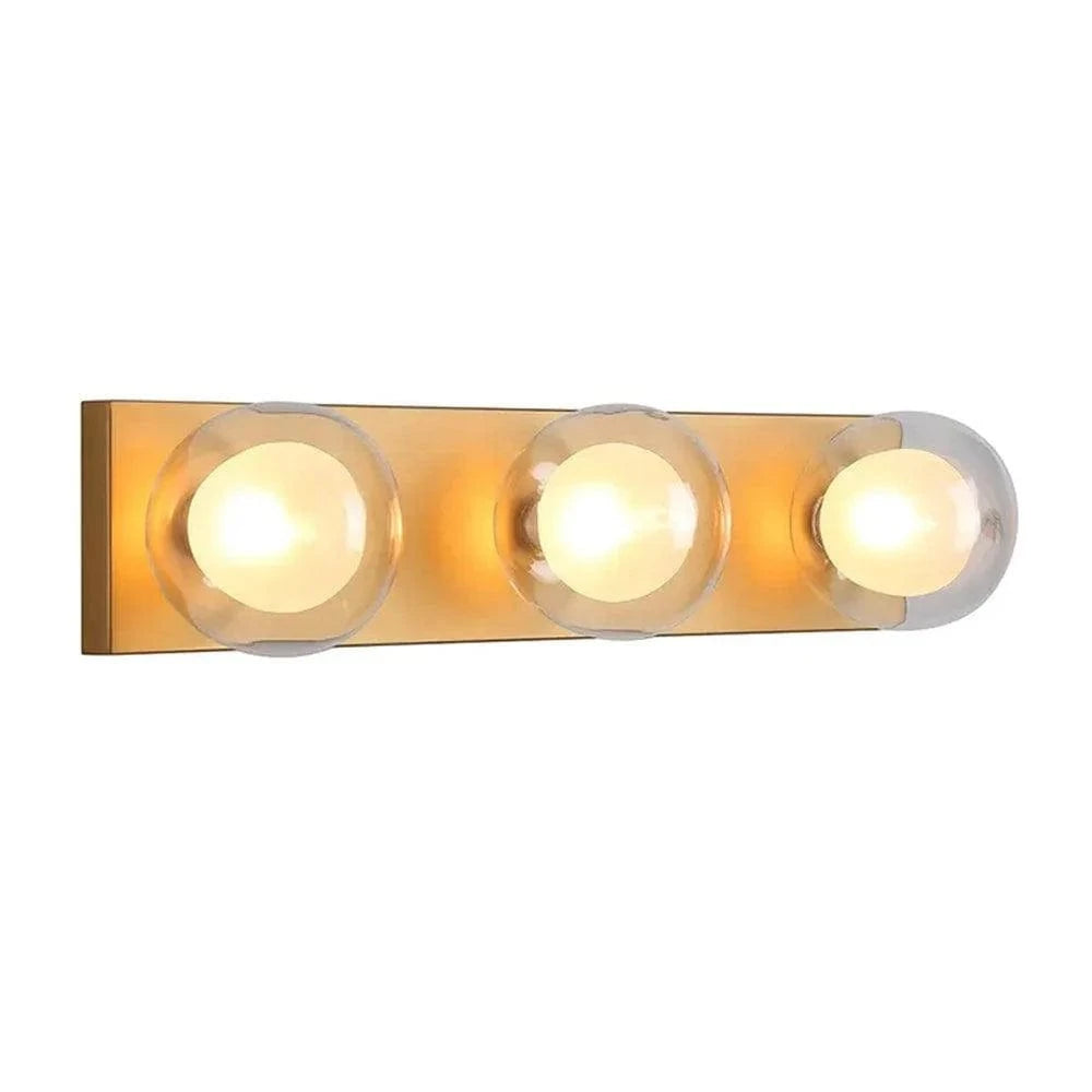 Vencha Lighting Lighting Hilton Hollywood Indoor Wall Light 3Lt in Black or Gold Lights-For-You 5516033-GD
