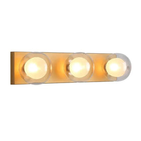 Vencha Lighting Lighting Hilton Hollywood Indoor Wall Light 3Lt in Black or Gold Lights-For-You 5516033-GD