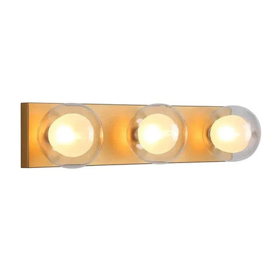 Vencha Lighting Lighting Hilton Hollywood Indoor Wall Light 3Lt in Black or Gold Lights-For-You 5516033-GD